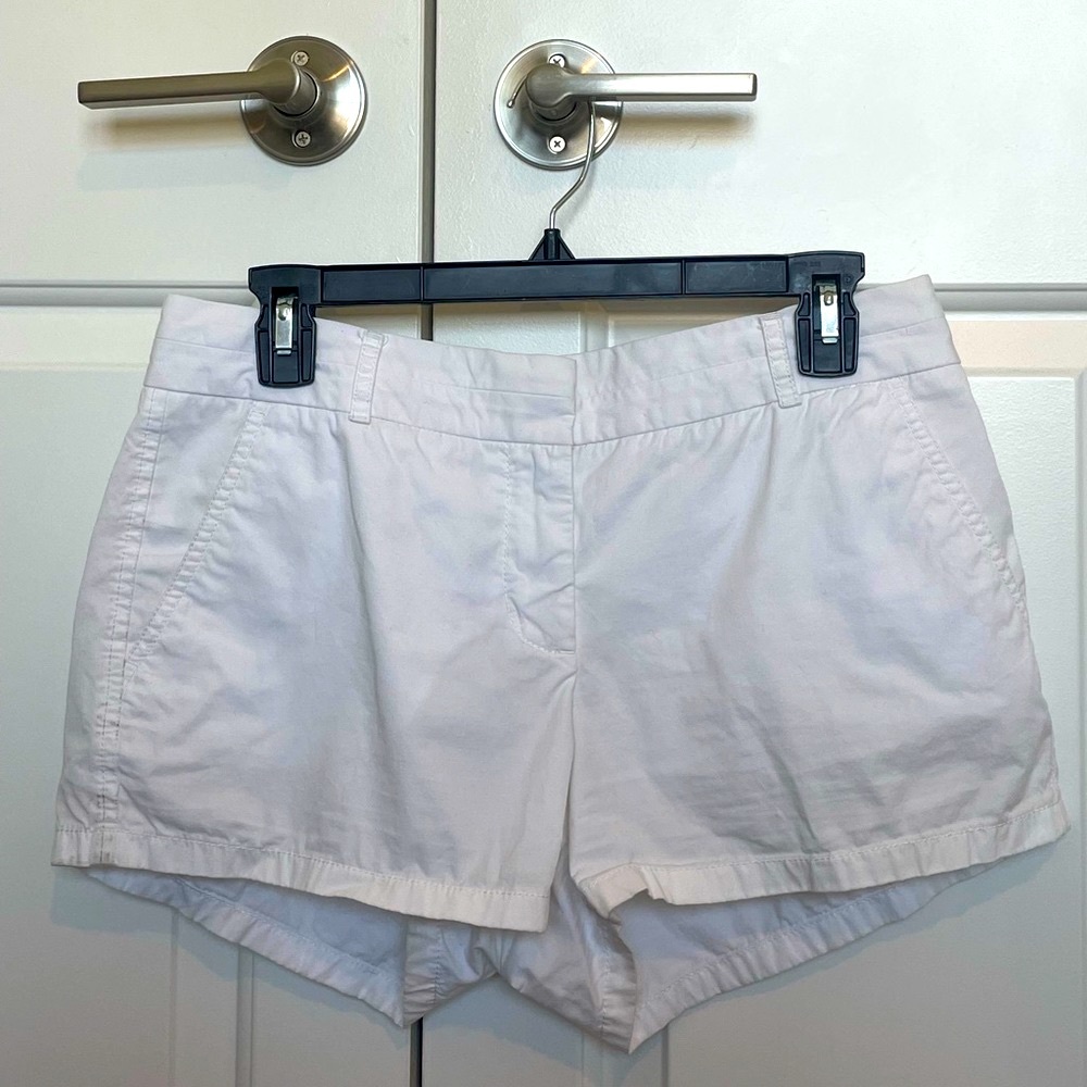 Women’s White Chino J Crew Shorts Size 6